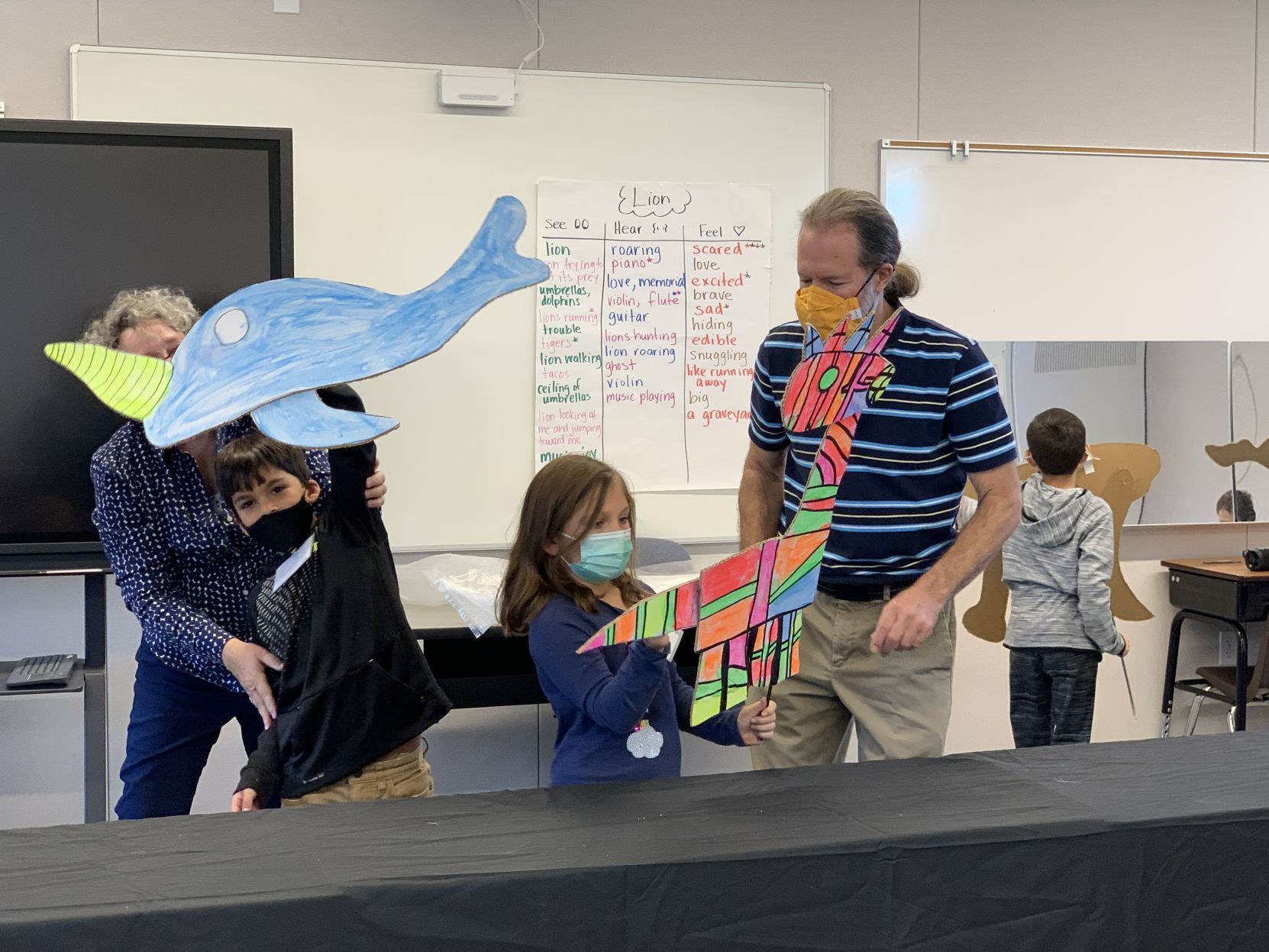 Puppet show at Napa's Willow School